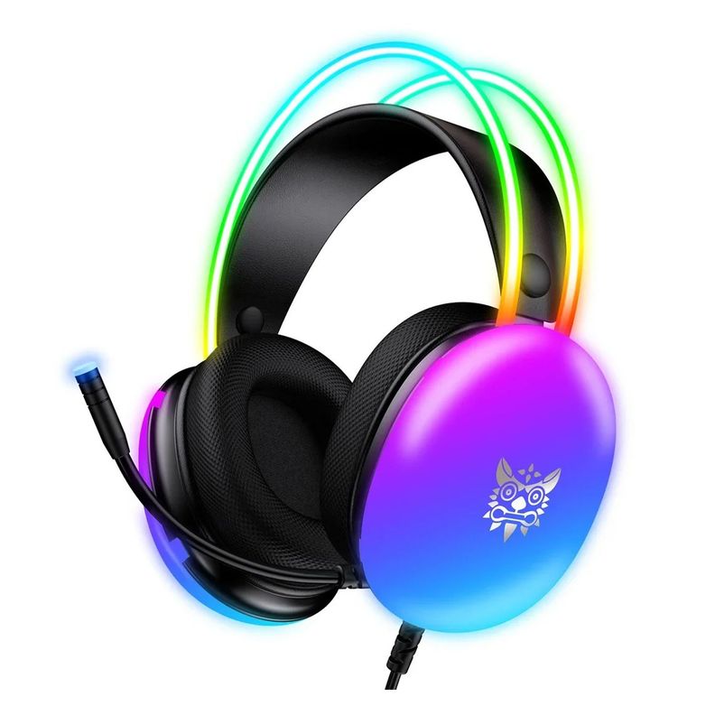 Audifono Gamer Onikuma X25 Rgb Black 3.5 + Usb Para Luces-0