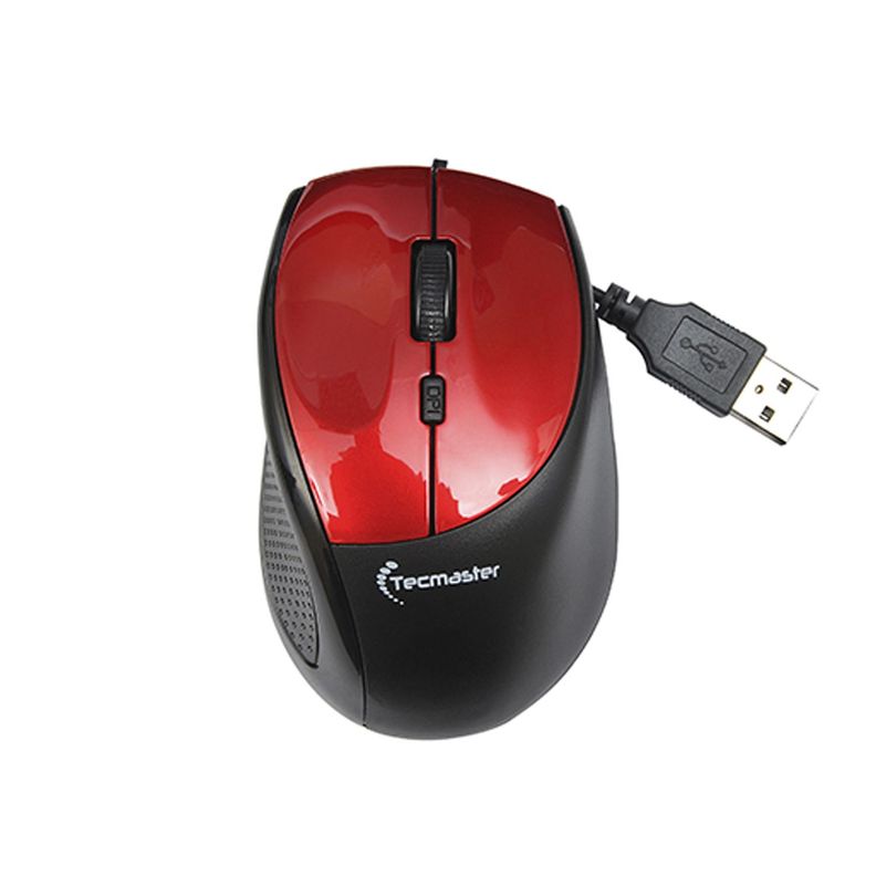 Mouse Cableado DPI Ajustable TM-MO360 Rojo - Crazygames-0