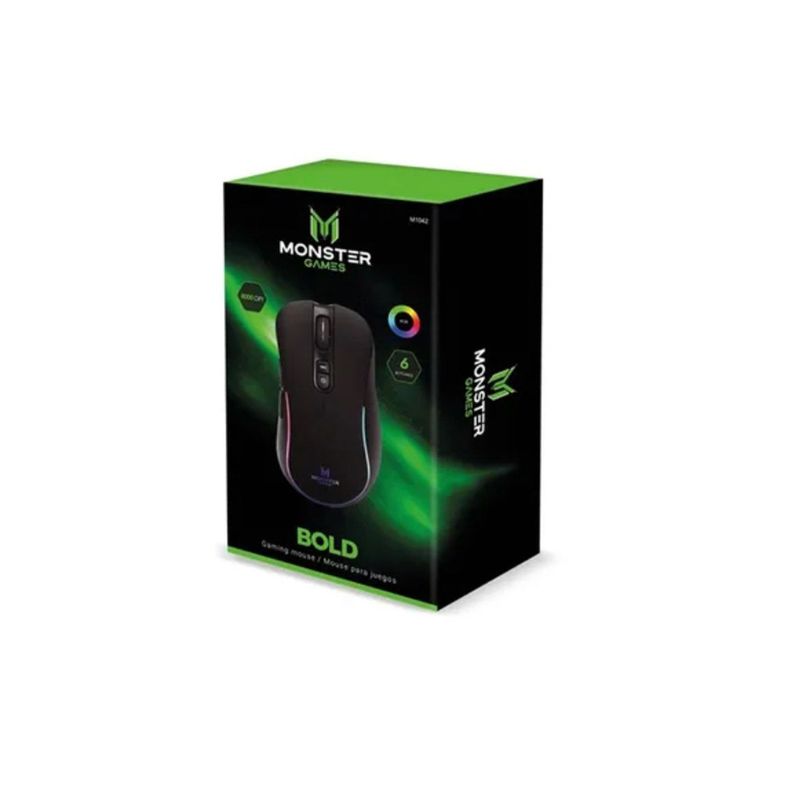 Mouse Gamer Rgb Monster M1042 Bold 8000 dpi-2
