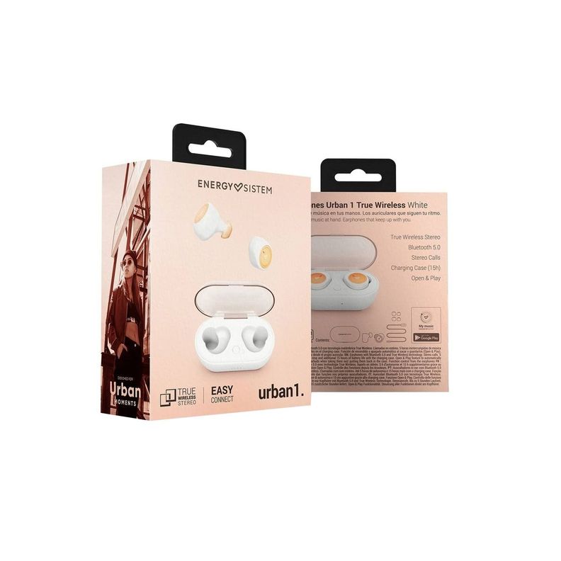 Audifonos Energy Sistem Urban 1 White True Bluetooth-3