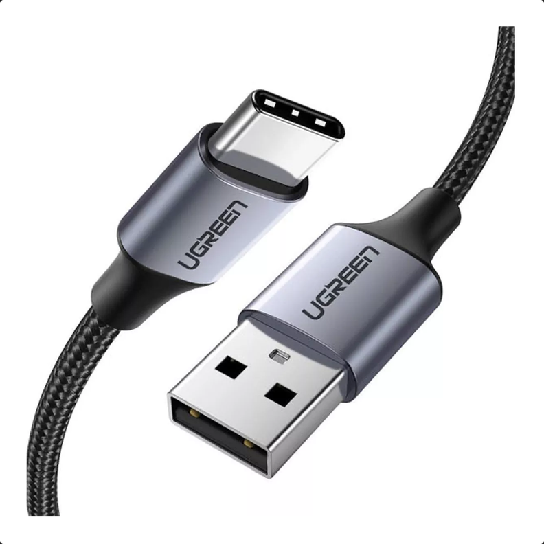 Cable Usb-A a Usb-C Trenzado Aluminio Niquelado 2m Ugreen-0