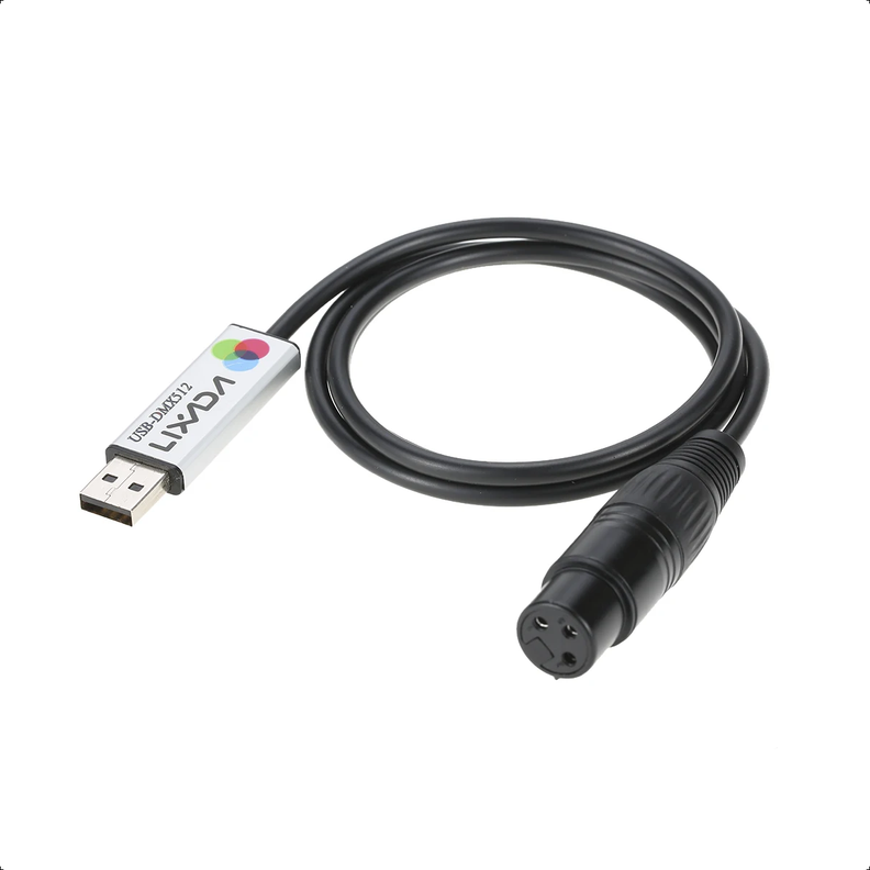 Cable Usb Dmx Dmx512 Interfaz Adaptador Led Luces Dj-0