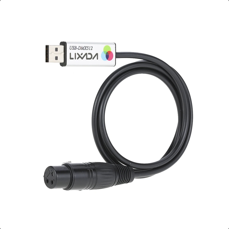 Cable Usb Dmx Dmx512 Interfaz Adaptador Led Luces Dj-1