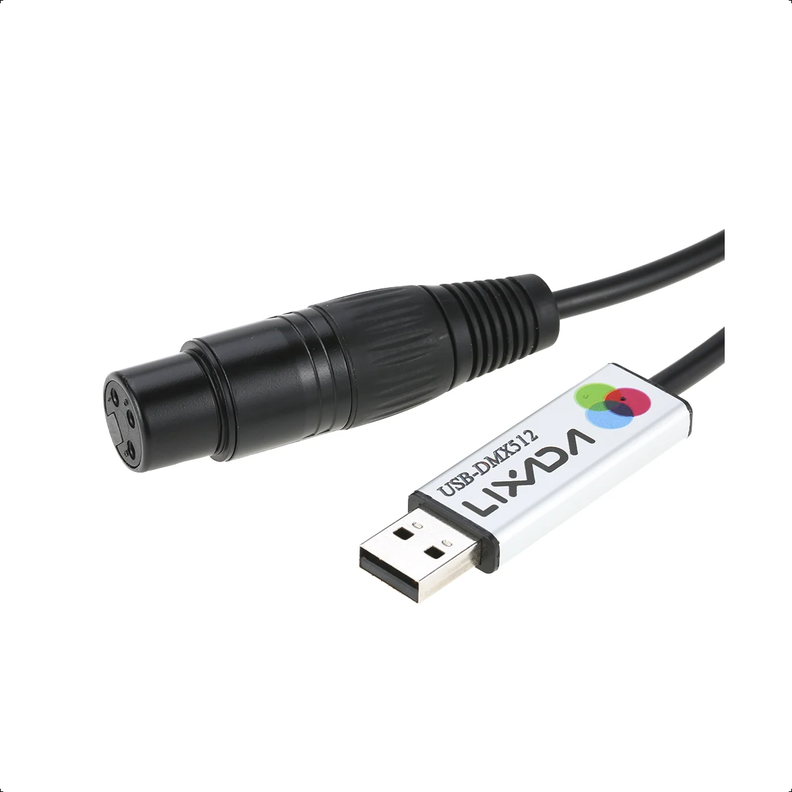 Cable Usb Dmx Dmx512 Interfaz Adaptador Led Luces Dj-4