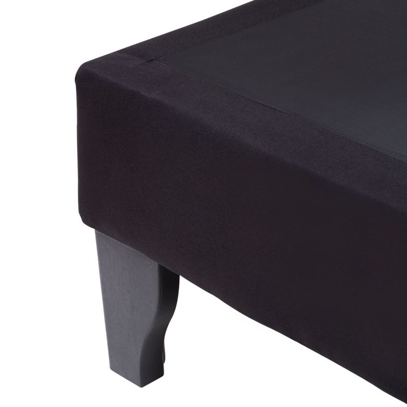 Base de cama Focus 1.5 plazas lino negro-4