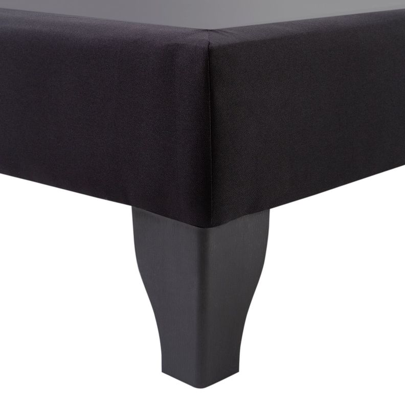 Base de cama Focus 1.5 plazas lino negro-5