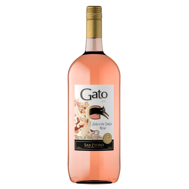 Coctel de Vino Gato Selección Dulce Rosé 8° 1500cc-0