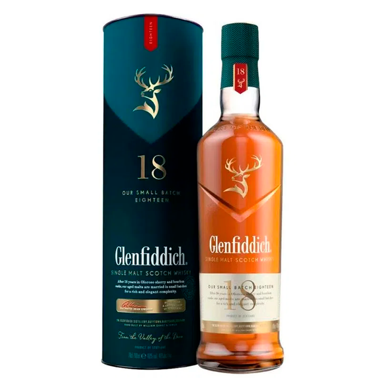 Whisky Glenfiddich Single Malt 18 Anos 750cc
