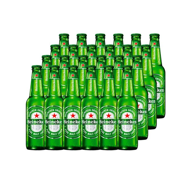 24x Cerveza Heineken Botellín 5° 355Cc-0