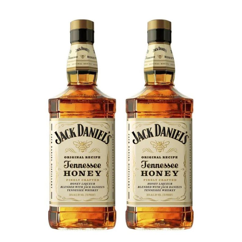 2x Whiskey Jack Daniels Honey 35° 750cc-0
