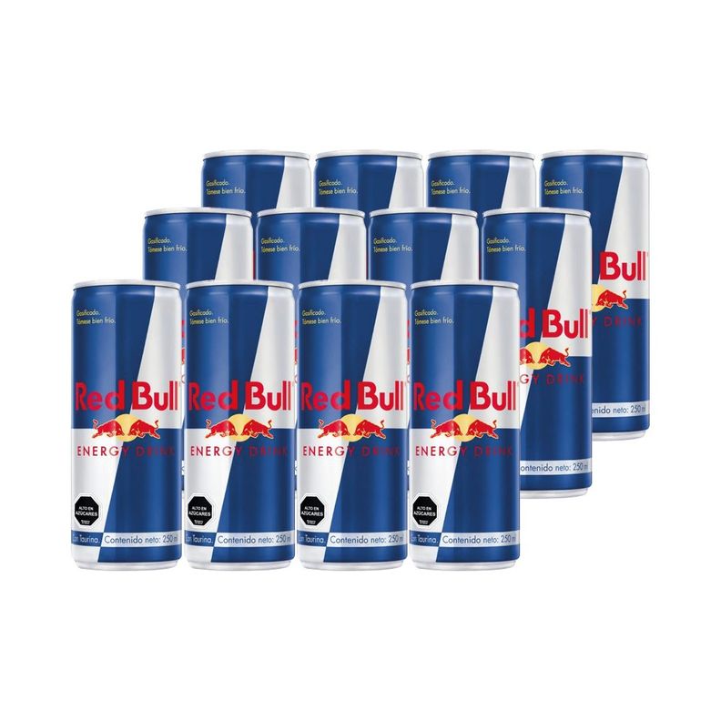 12x Bebida Energética Red Bull 250cc-0