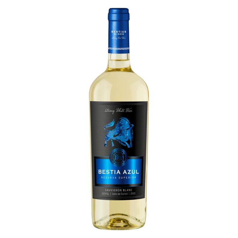 Vino Bestia Azul Reserva Sauvignon Blanc 14° 750cc-0