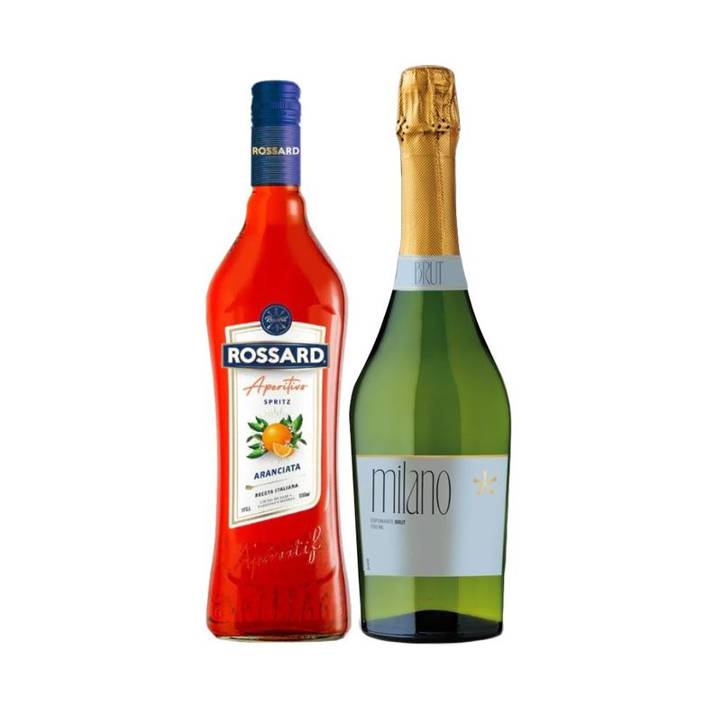 Licor Rossard Aranciata + Espumantes Milano Brut 750cc-0