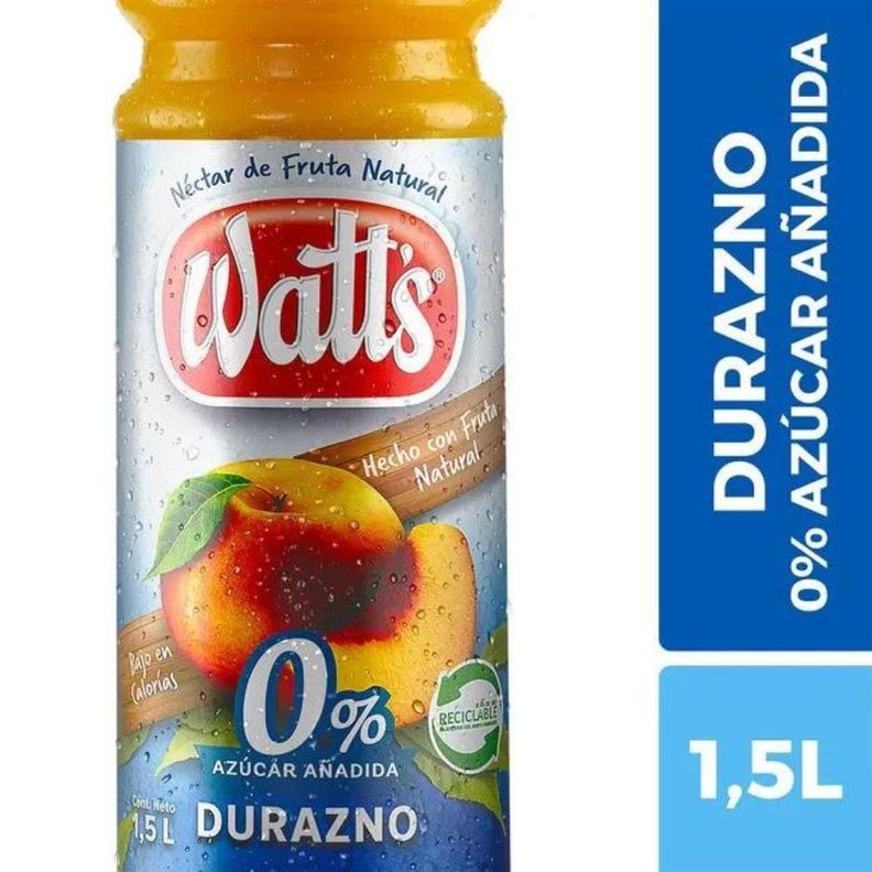 Jugo Watts Durazno Light 1500cc-0