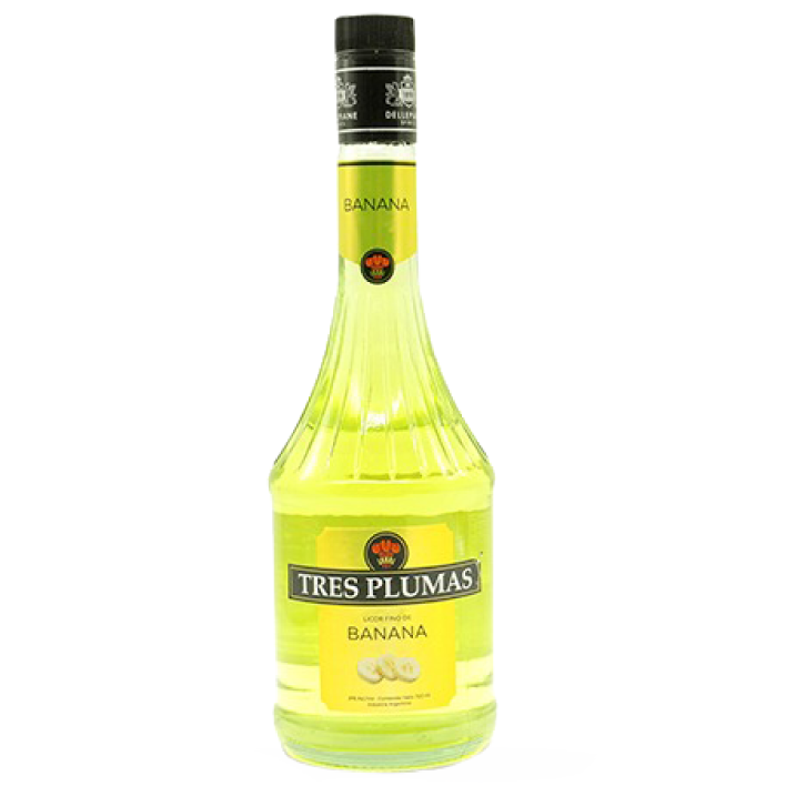 Licor Tres Plumas Licor De Banana 27° 750Cc-0