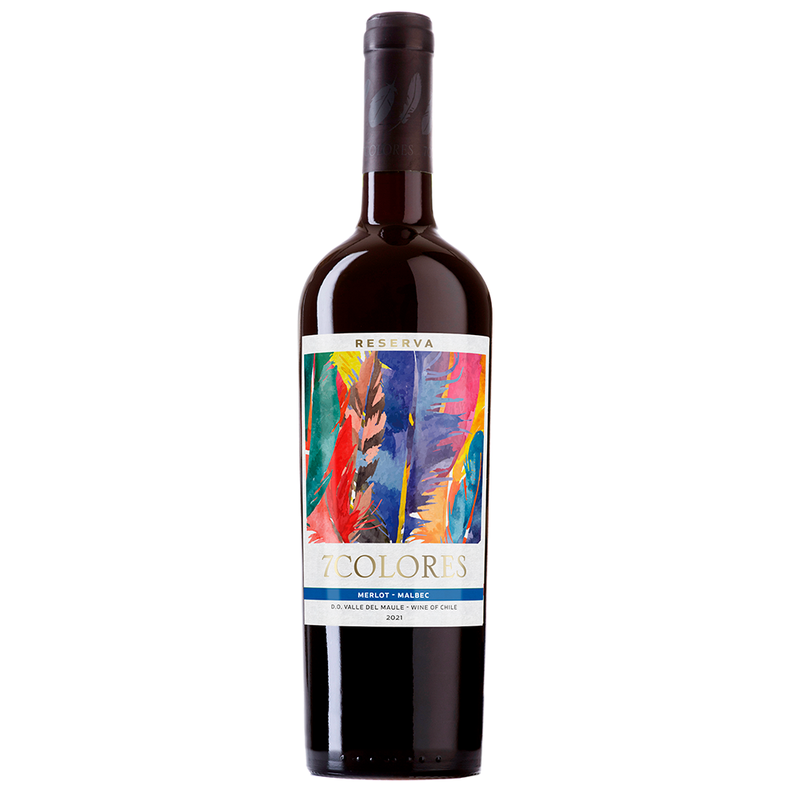 Vino 7 Colores Reserva Merlot / Malbec 750cc-0