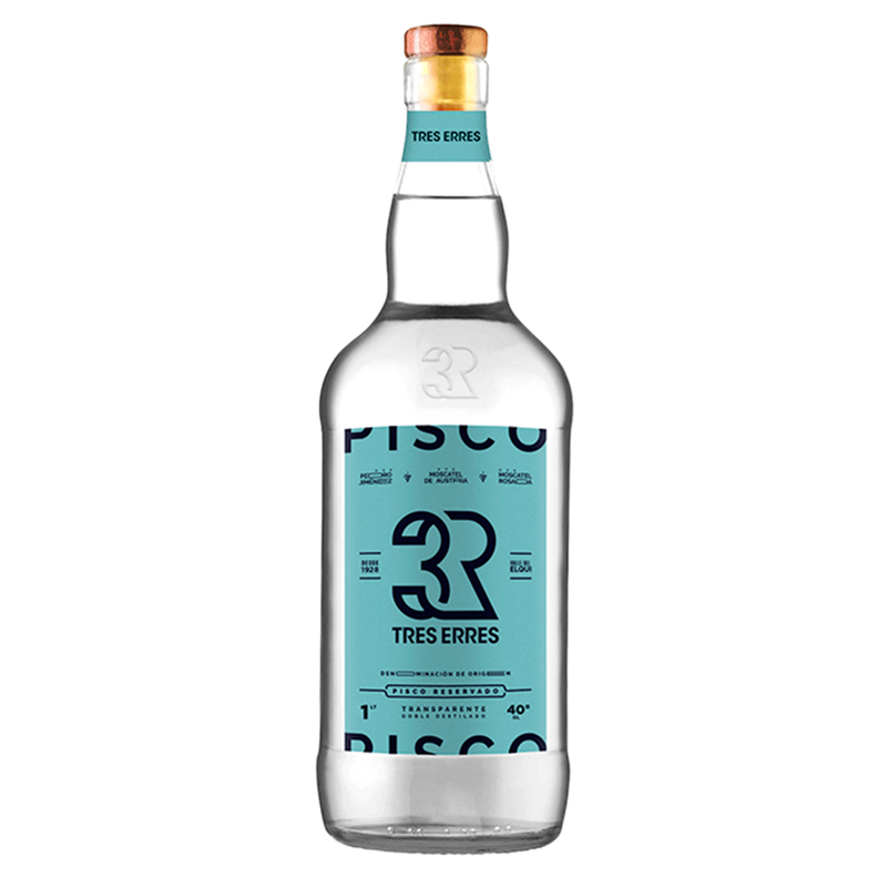 Pisco Tres Erres Transparente 40° 1000Cc-0