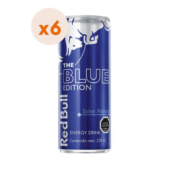 6x Bebida Energética Red Bull Blue Edition 250cc-1