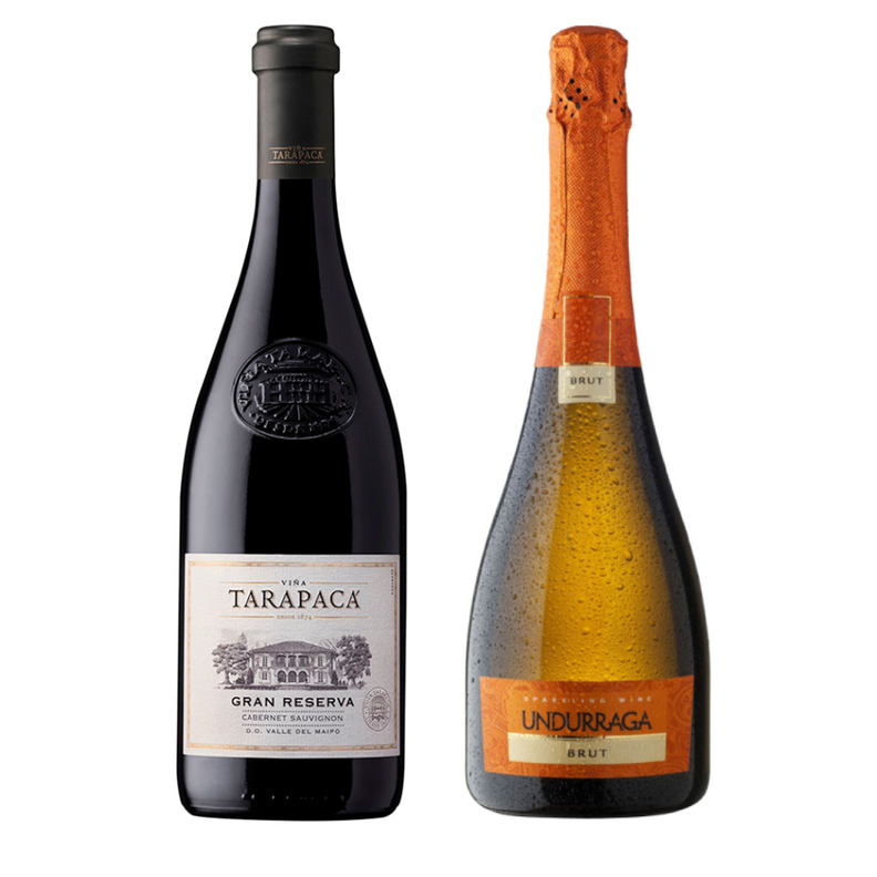 Vino Tarapacá GR Cabernet + Espumante Undurraga Brut 750cc-0
