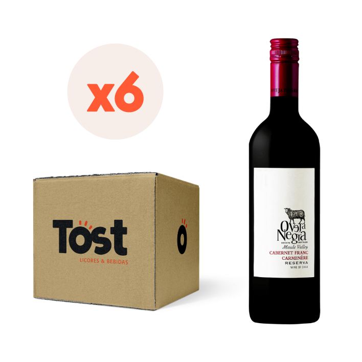 6x Vino Oveja Negra Reserva Ensamblaje 750cc-0