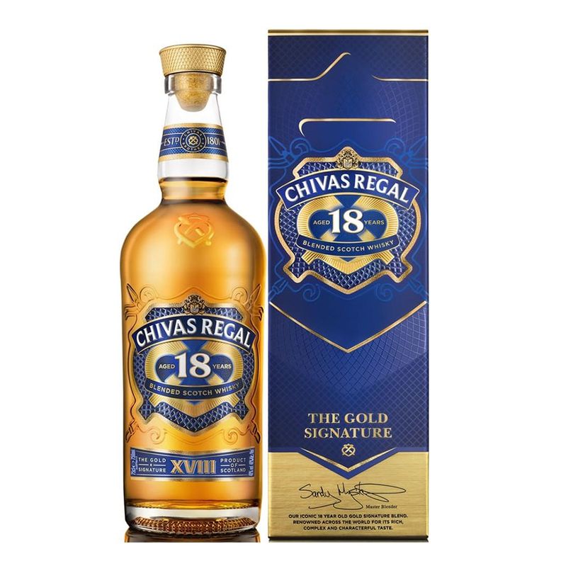 Whisky Chivas Regal 18 Años 40° 750Cc-0