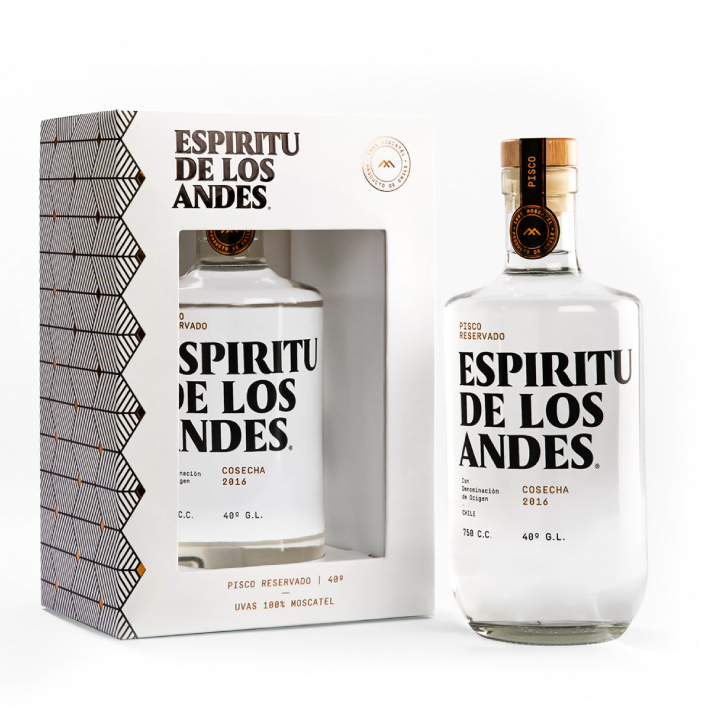 Pisco Espiritu De Los Andes 40° 750Cc-0