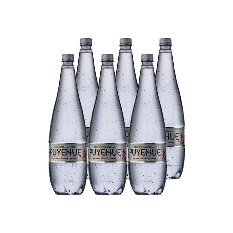 6x Agua Mineral Natural Puyehue sin gas 1500cc-0