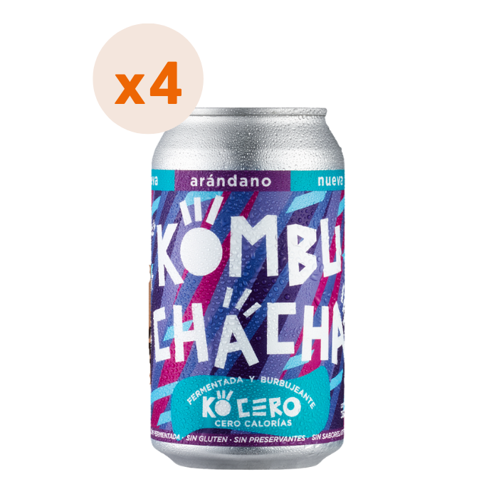 4x Kombuchacha Arándano Lata 350cc-1
