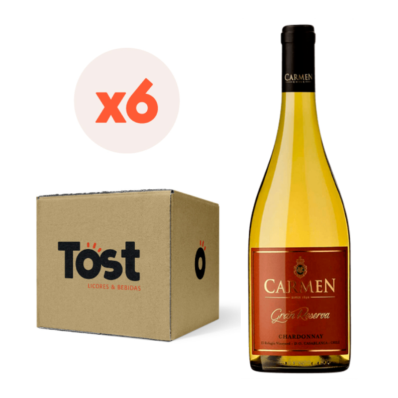 6x Vino Carmen Gran Reserva Chardonnay 13,5° 750cc-0