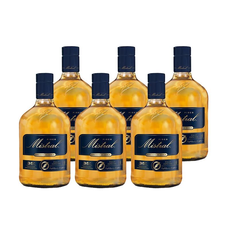 6x Pisco Mistral 35° 1000cc-0