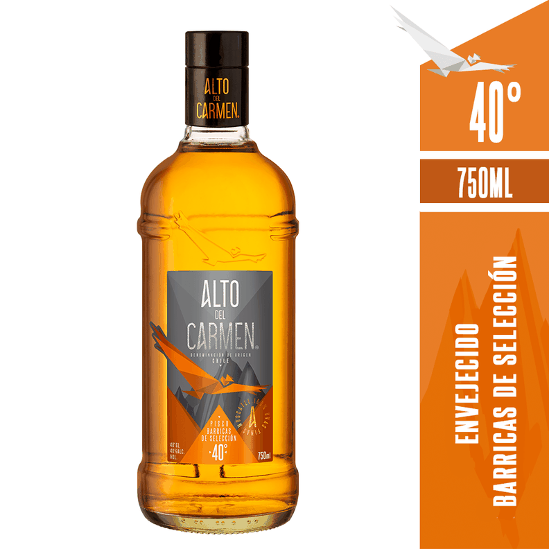 Pisco Alto Del Carmen Barricas De Selección 40° 750Cc-0