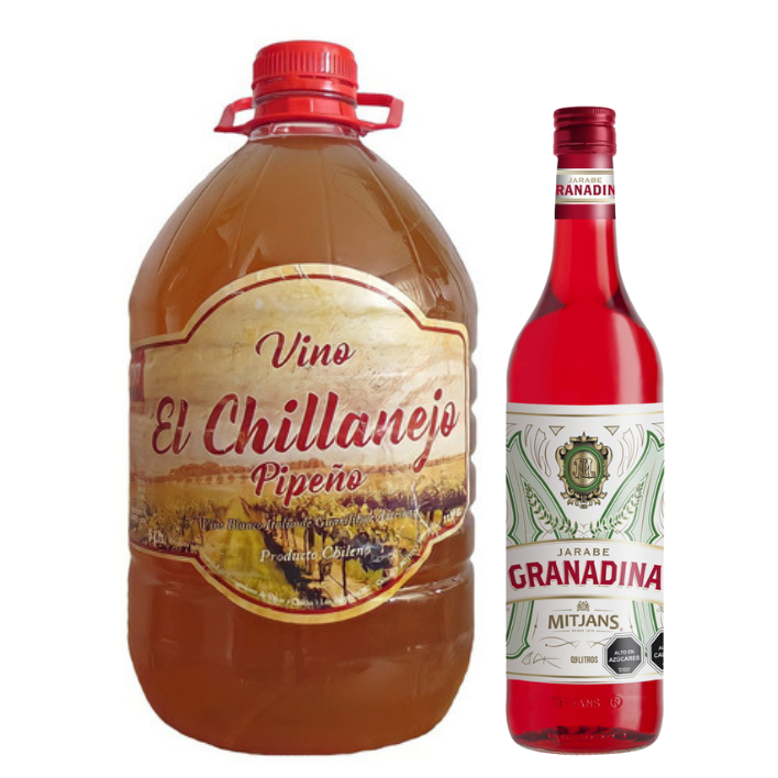 Vino Pipeño 5000cc + Granadina 900cc-0
