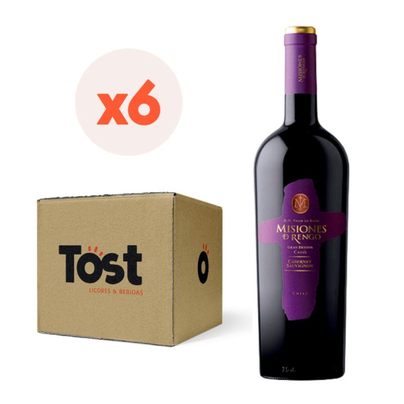 6x Vino Misiones De Rengo Gran Reserva Cuvée Cabernet 750cc-0