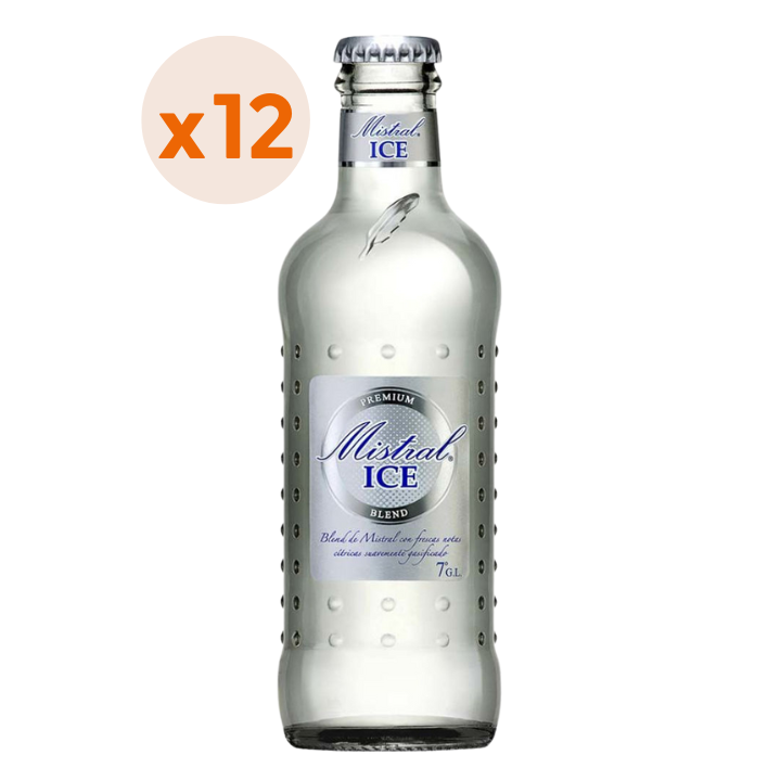 12x PISCO MISTRAL ICE BLEND BOTELLÍN 7° 275cc-0