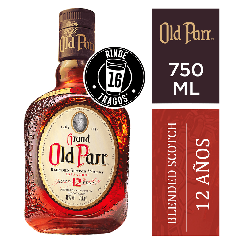 Whisky Old Parr 12 Años 40° 750Cc-0