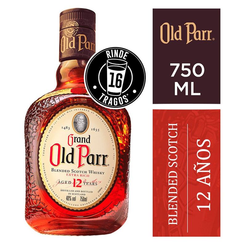 Whisky Old Parr 12 Años 40° 750Cc-3
