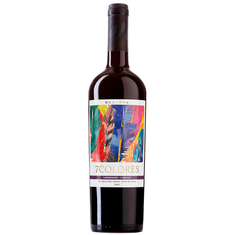 Vino 7 Colores Reserva Carmenere-Cinsault 13° 750cc-0