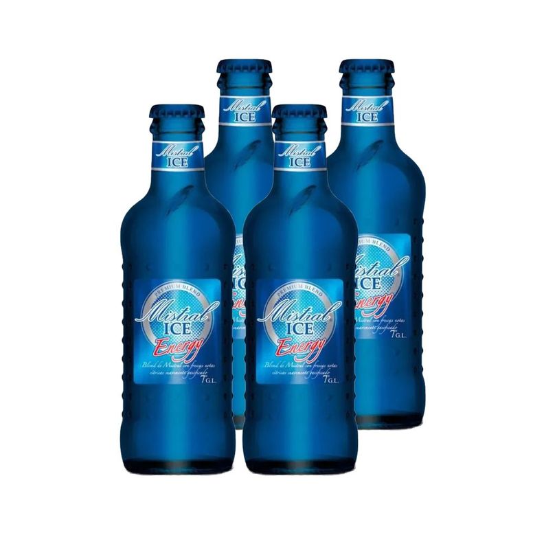 4x Cóctel Mistral Ice Energy Guaraná 275cc-0