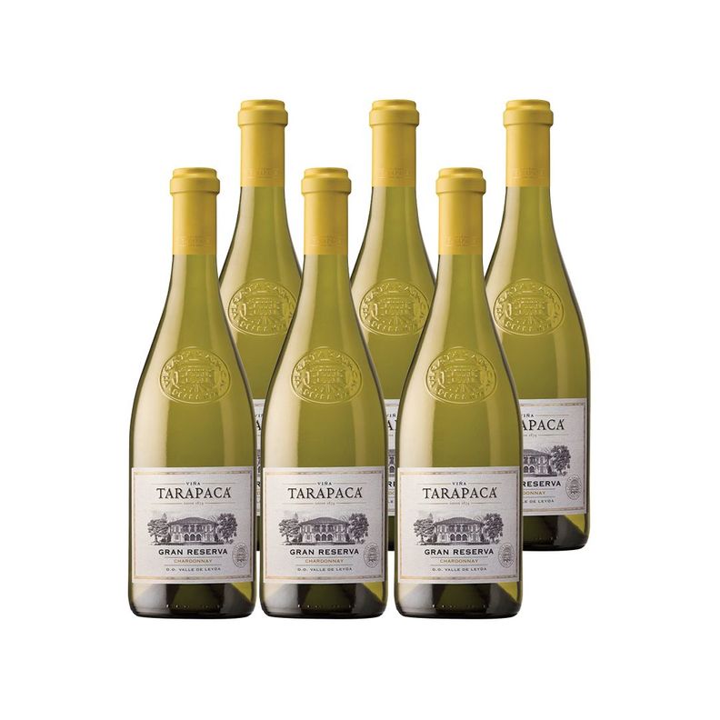 6x Vino Tarapacá Gran Reserva Chardonnay 750cc-0