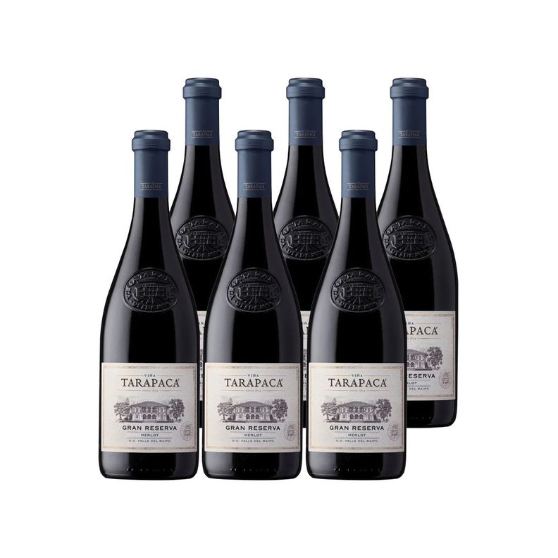 6x Vino Tarapacá Gran Reserva Merlot 750cc-0