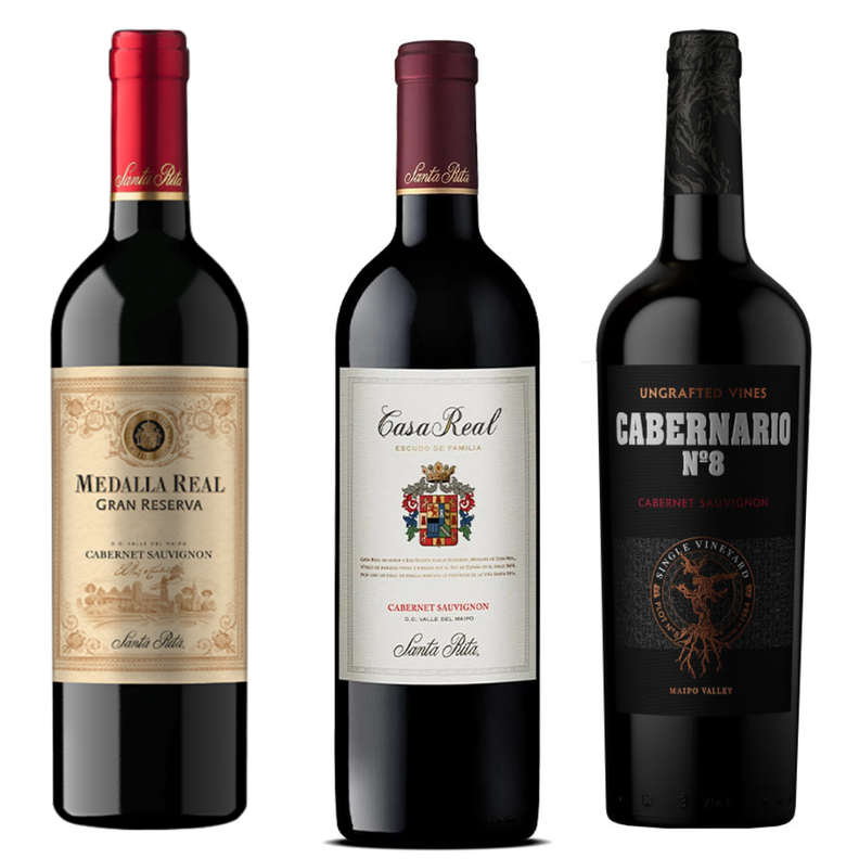 Pack Vinos 750cc Gran Reserva Cabernet Sauvignon Santa Rita-0