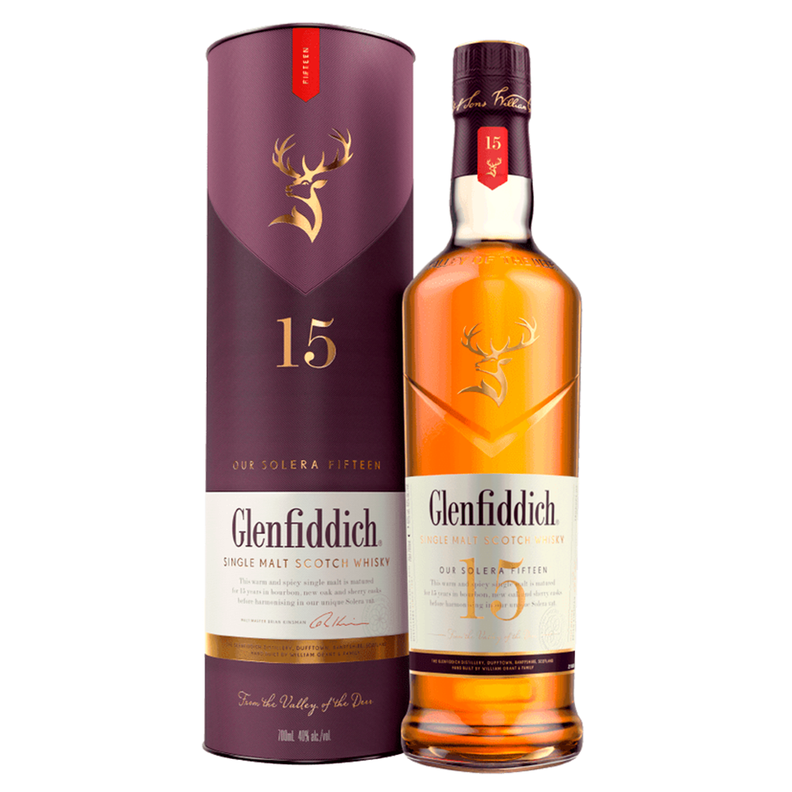Whisky Glenfiddich Single Malt 15 anos 750cc