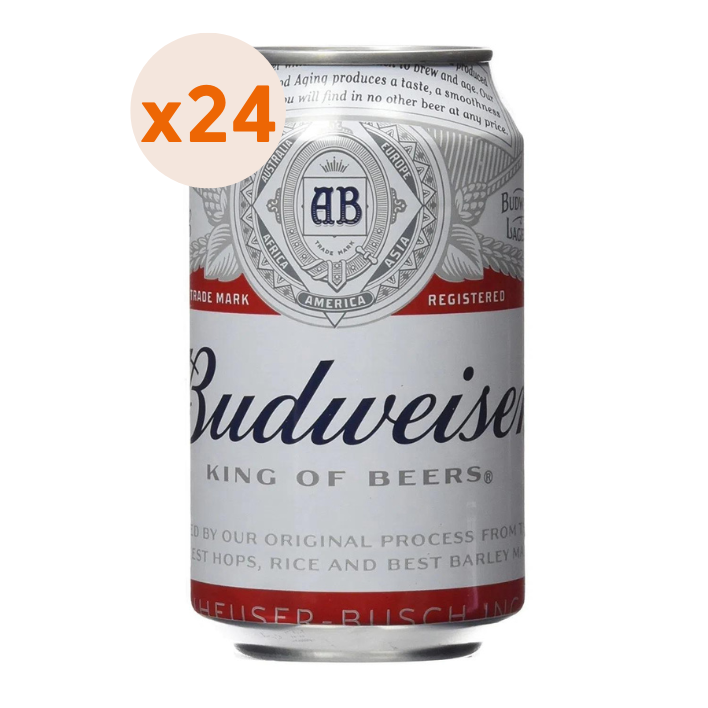 24x Cerveza Budweiser Lata 354cc-1