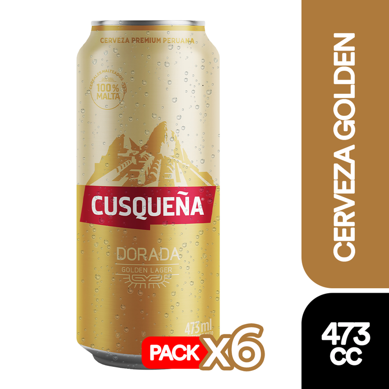 6X Cerveza Cusqueña Lata 4,8° 473Cc-0