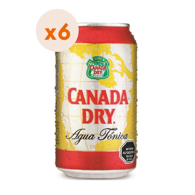 6x Bebida Canada Dry Tónica Lata 350cc-0