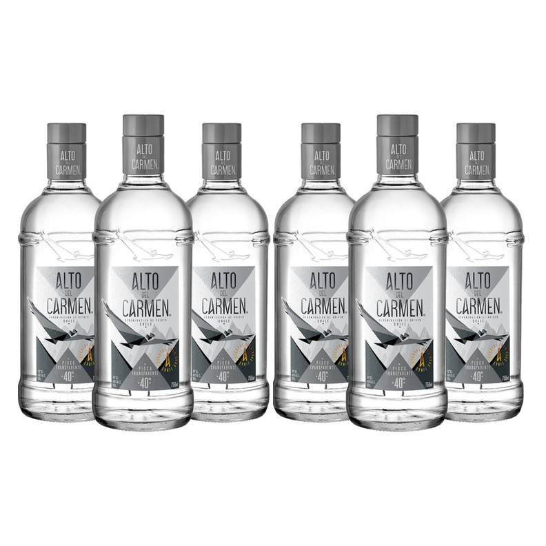6x Pisco Alto Del Carmen Transparente 40° 750cc-0