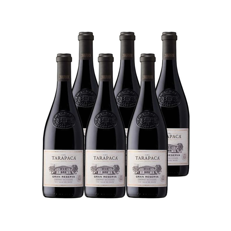 6x Vino Tarapacá Gran Reserva Cabernet Sauvignon 14° 750cc-0