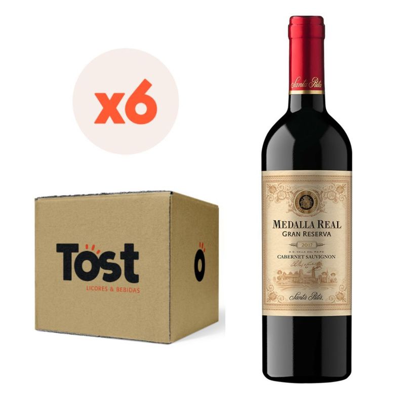 6x Vino Medalla Real GR Cabernet Sauvignon 750cc-0