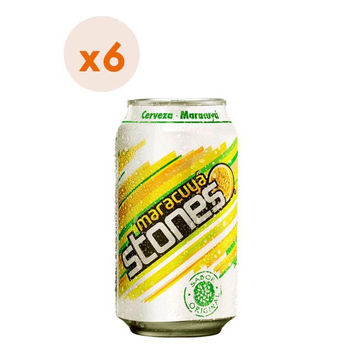 6X Cerveza Lemon Stones Maracuyá Lata 2,5° 350Cc-0
