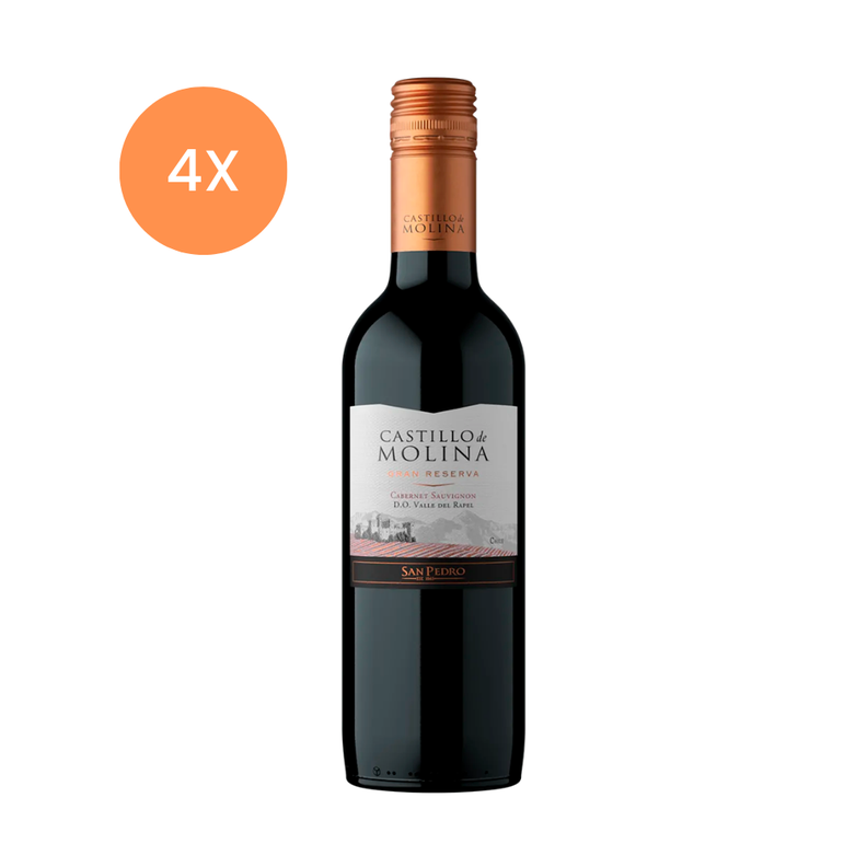 4x Vino Castillo de Molina GR Cabernet Sauvignon 375cc-0